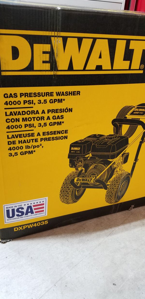 dewalt 4000 psi pressure washer