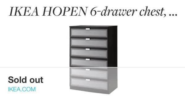 Ikea Hopen 6 Drawer Chest For Sale In New York Ny Offerup