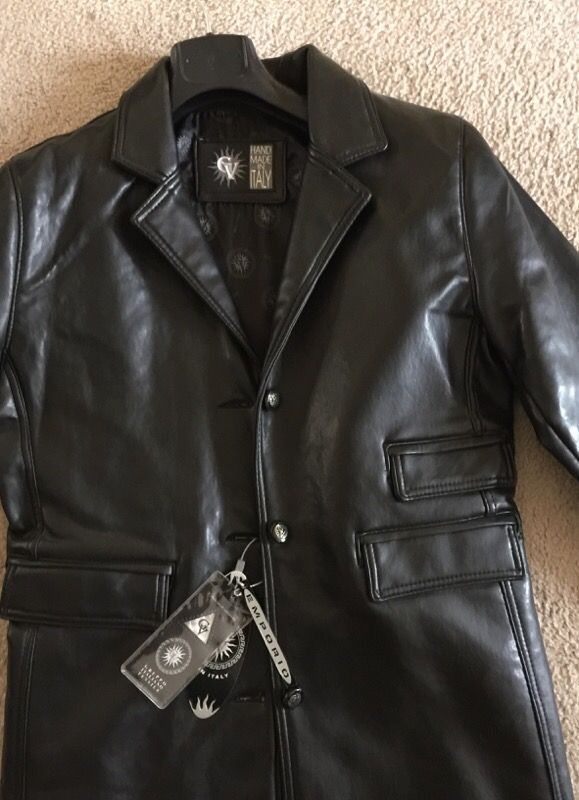 Women S Gv Black Leather Coat Hand Made In Italy For Tacoma Wa Offerup