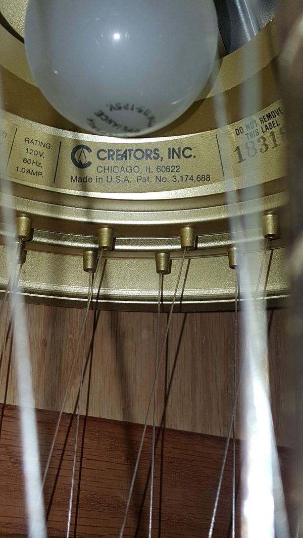 *EXCELLENT CONDITION VINTAGE* CREATORS INC. TABLETOP RAIN LAMP -GRIST