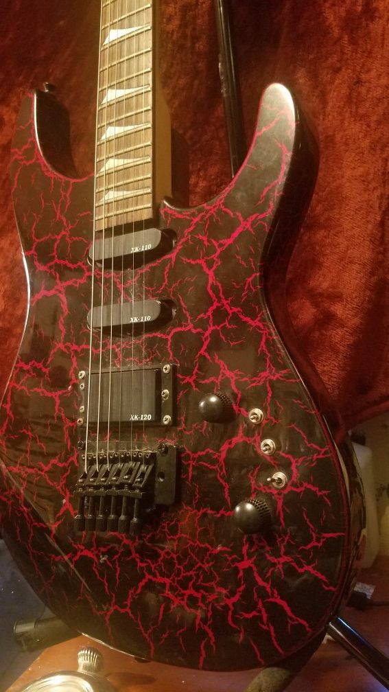 Vintage 1980S Kaman Applause GTX 23 Electric Guitar (Crackle Red) for