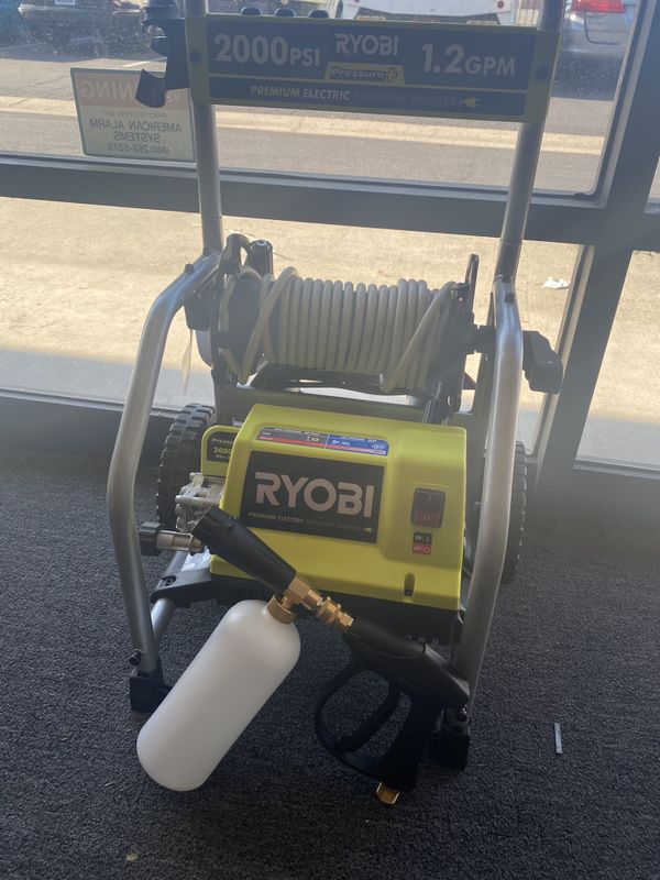 RYOBI 2,000 PSI 1.2 GPM Electric Pressure Washer with FOAM CANNON