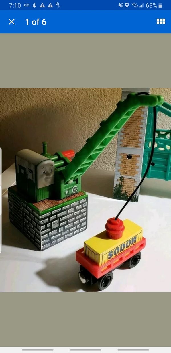 VERY RARE 2008 COLIN THE CRANE &amp; Red Cargo Car! Thomas