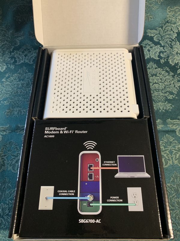 Like New Arris Motorola SURFboard Modem and WiFi Router SBG6700AC for
