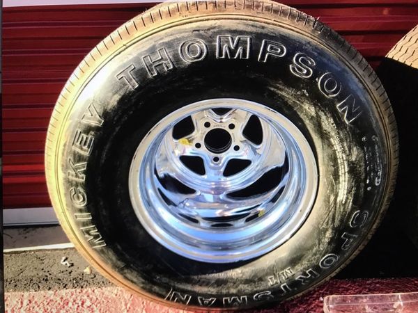 NEW PAIR 15x15 WELD RACING PRO STAR DRAG WHEELS MICKEY THIMPSON TIRES ...