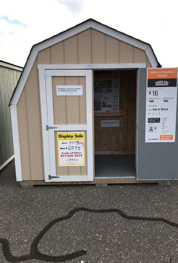 Sheds USA 8x4 Value Shed on sale now at the Home Depot store in