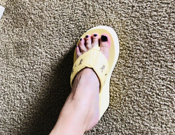 playboy platform flip flops