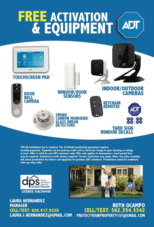 ADT Smart Home security alarm and video camera systems for Sale in