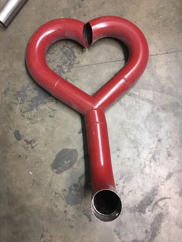 2 1/2” bosozoku heart exhaust pipe. for Sale in Beaverton, OR - OfferUp