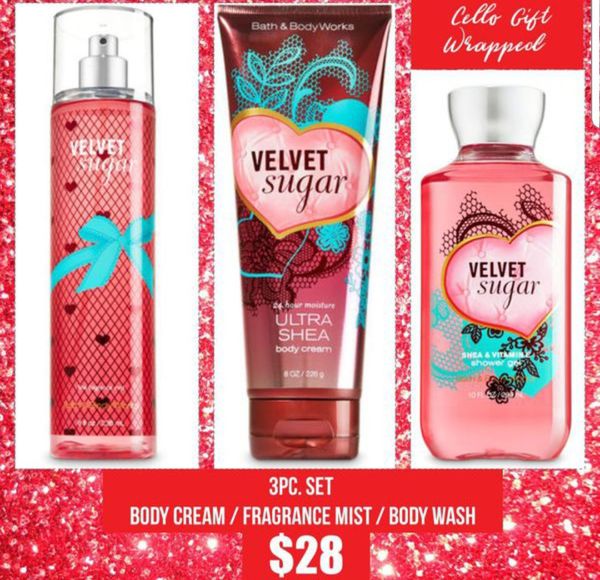 Bath Body Works Velvet Sugar 3pc Set 28 For Sale In Pomona Ca Offerup