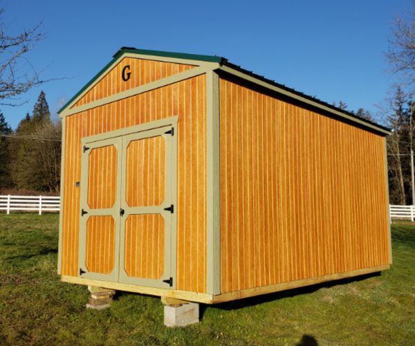 lofted barn utility storage garden tool shed portable