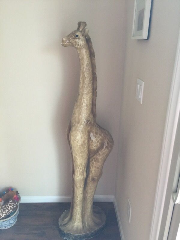 wooden giraffe statues for sale