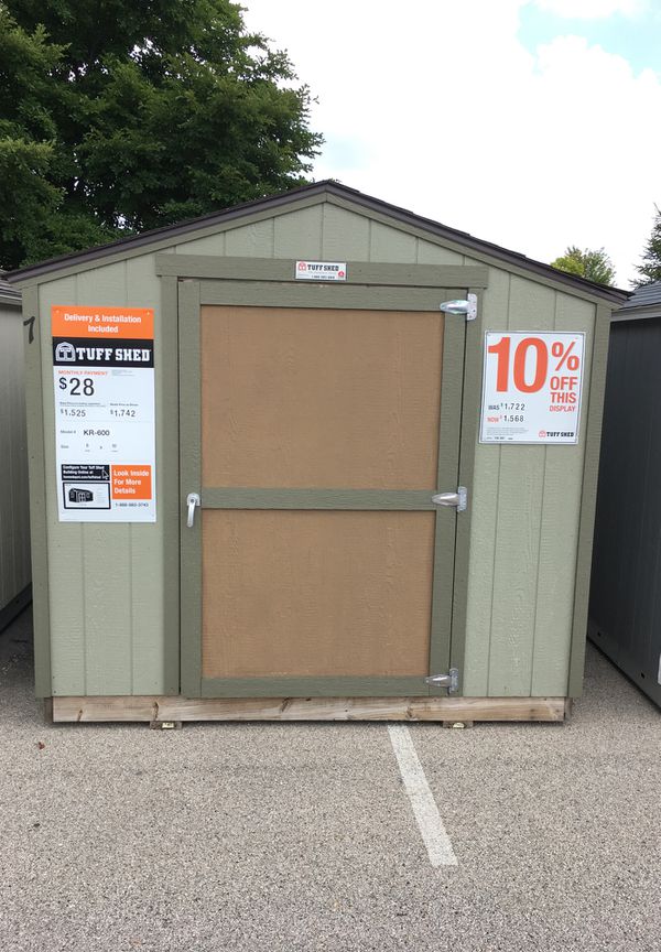 Tuff Shed KR-600 8x10 Was $1,722 Now $1,568 for Sale in 