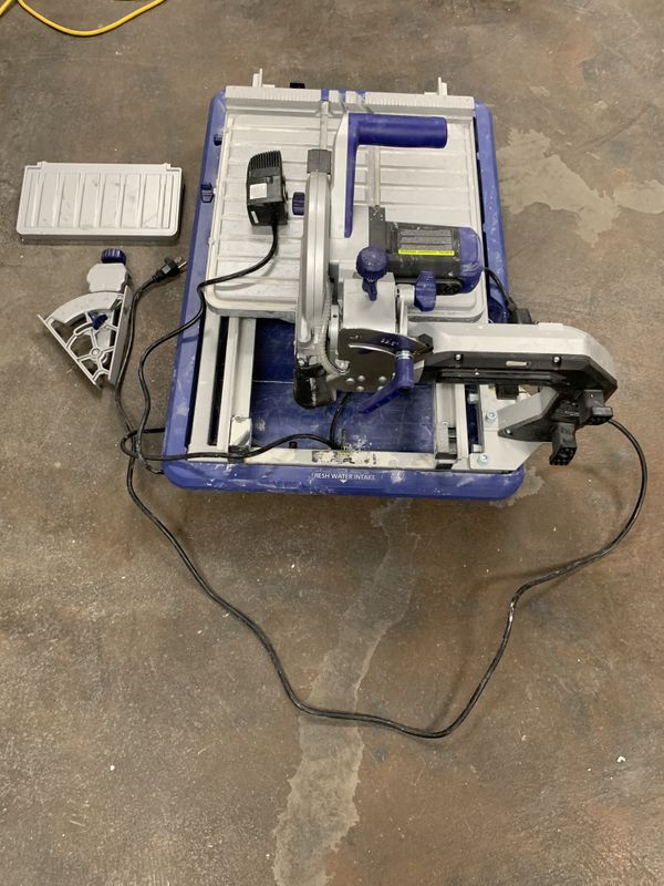 kobalt kws s706 7” wet table top sliding tile saw for Sale in