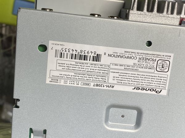 Pioneer 6.2" Touch Screen Bluetooth AV Receiver, AVH-120BT for Sale in