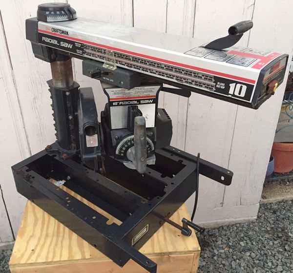 Original Sears Craftsman Radial Arm Saw With New Custom Cutting Table 