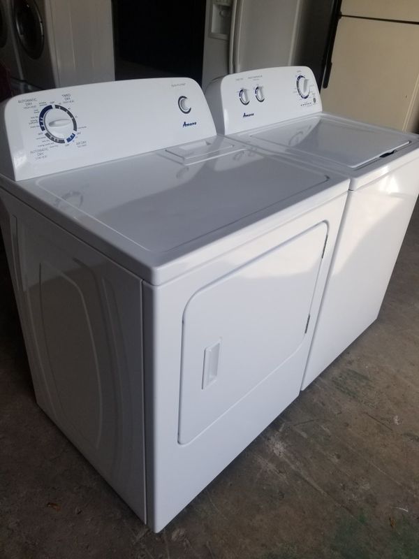AMANA WASHER AND DRYER SET (large capacity) for Sale in Seffner, FL
