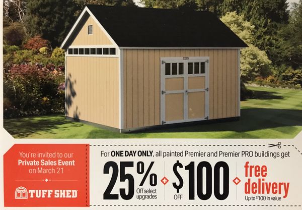 check out a home show - tuff shed