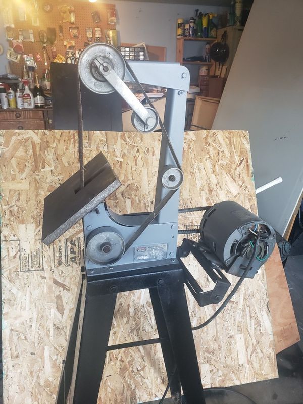 Foley Belsaw Belt Sander/ Grinder Model 1080 and Stand for Sale in