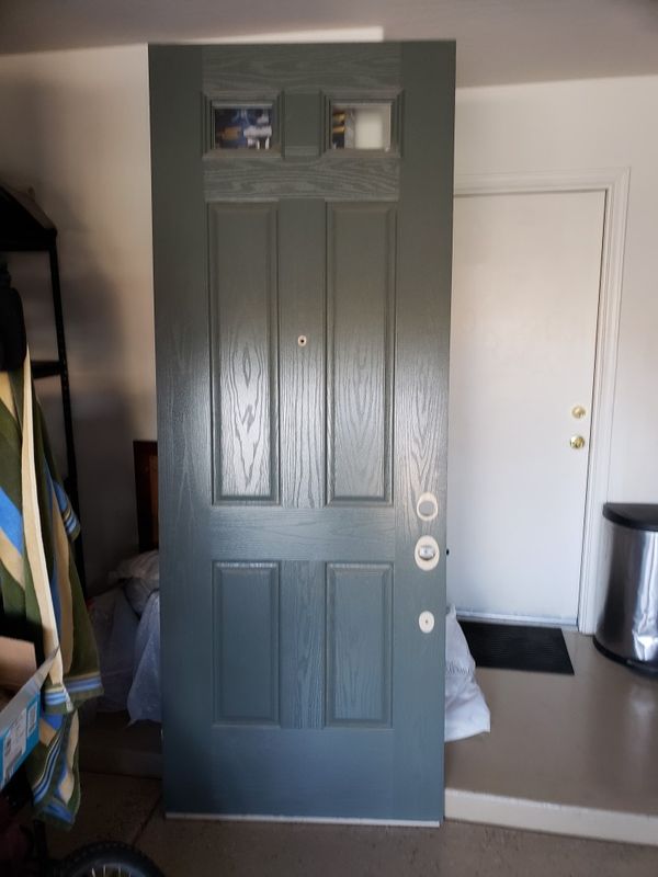 2 3�0&quot;×8�0&quot; exterior front entry doors slab only