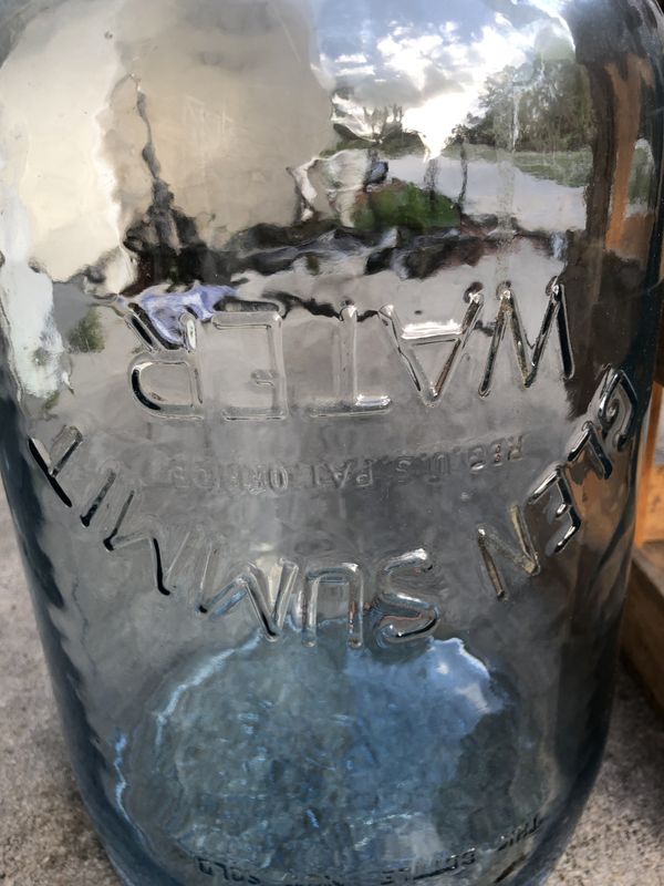 Glass Vintage 5 Gallon Water Jug Savings Bank Large Wine making Jug 18.9 liters Crisa Jug Jar