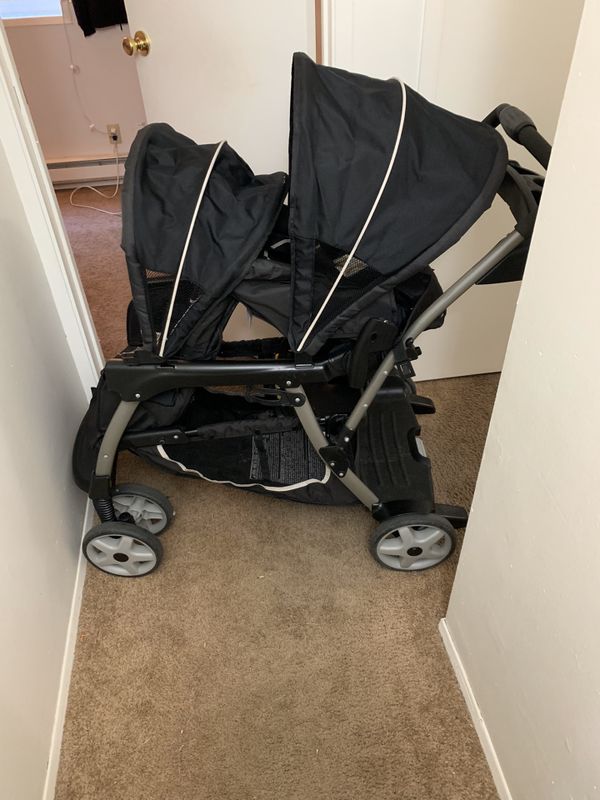 graco double stroller grow with me