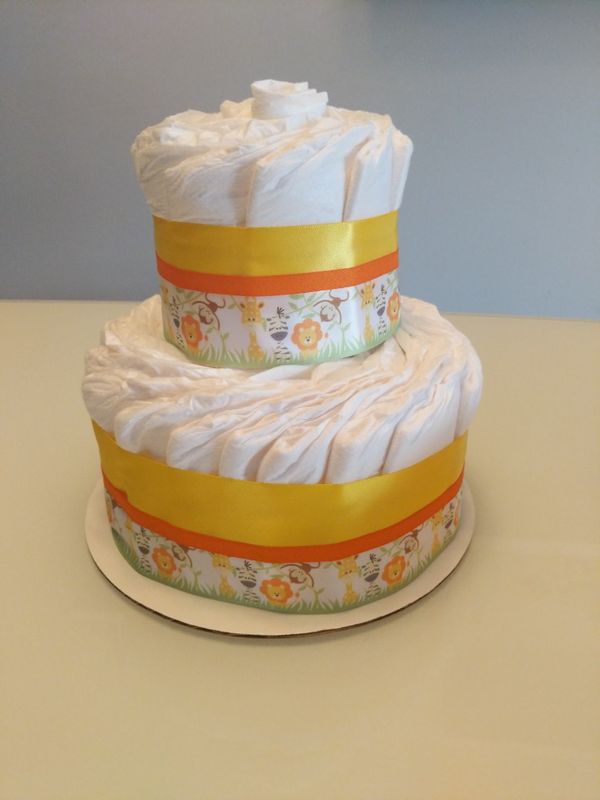 Gender Neutral Baby Shower Diaper Cake For Sale In Queens Ny Offerup