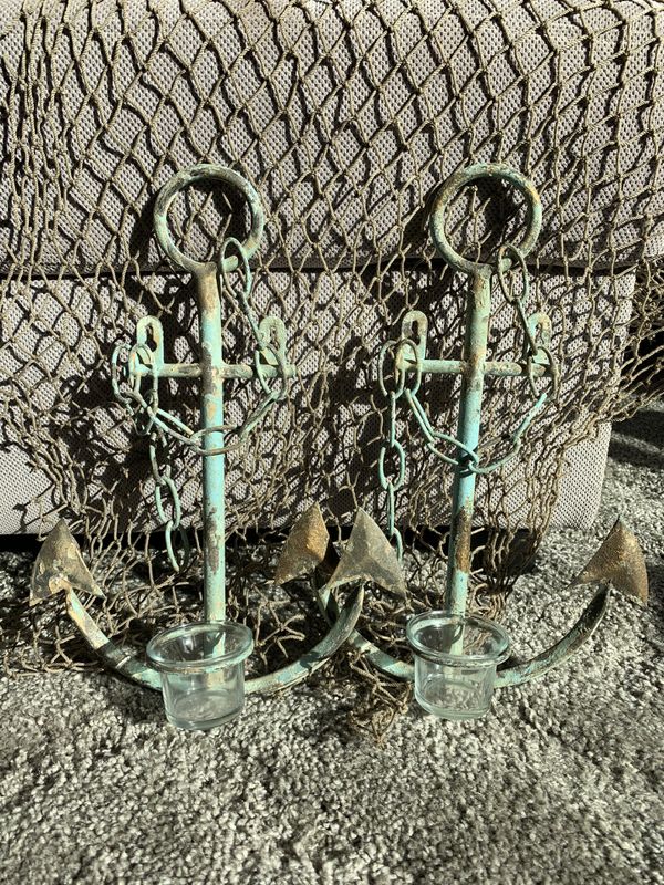 Home decor,candle holder,hobby lobby, ocean/beach theme for Sale in