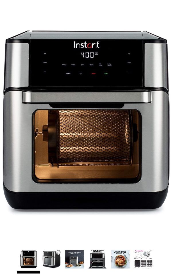 Instant Vortex Plus 7-in-1 Air Fryer, Toaster Oven, and Rotisserie Oven ...