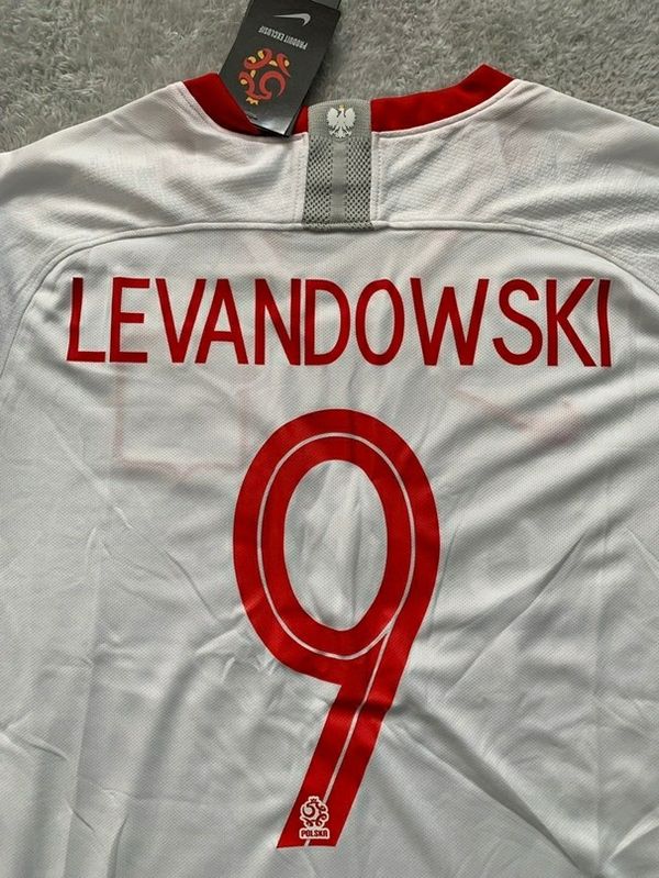 Robert Lewandowski Poland National Soccer Team New Men's Euro 2020 Qualify White Soccer Jersey ...