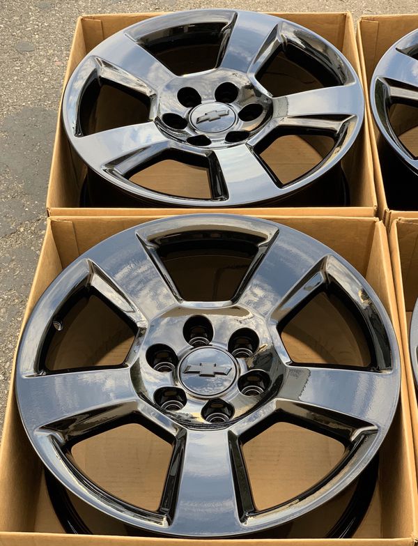 20” Chevy Silverado Tahoe factory wheels rims gloss black new for Sale ...