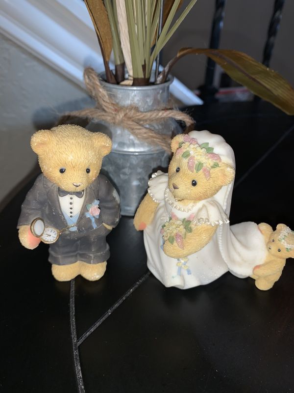 bride and groom teddies