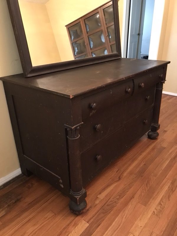 Antique Paine Furniture Company Mahogany Dresser With Mirror For Open In The Continue To Mobile Website