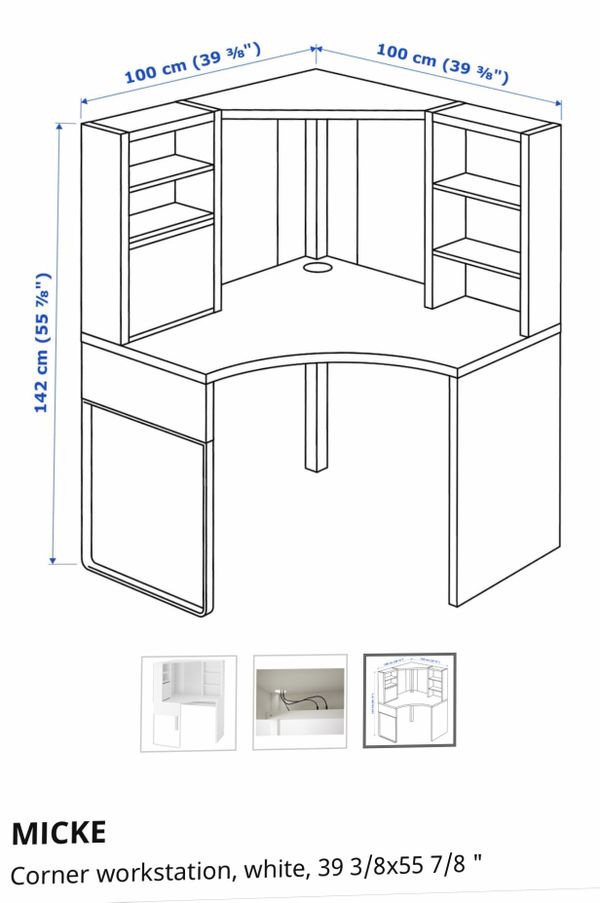 Стол micke 14729 ikea инструкция по сборке