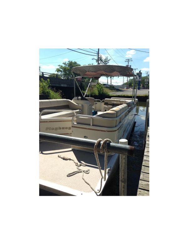 2004 playbouy 24ft pontoon boat for sale in third lake, il
