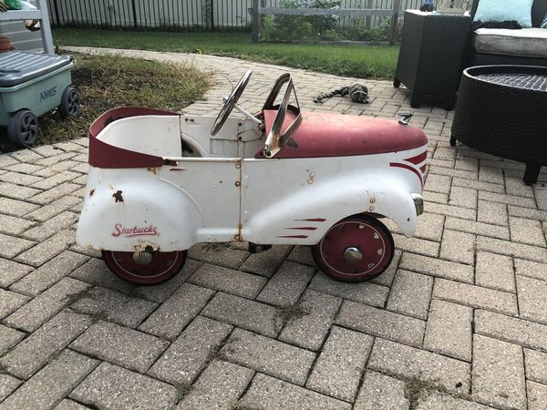 starbucks pedal car