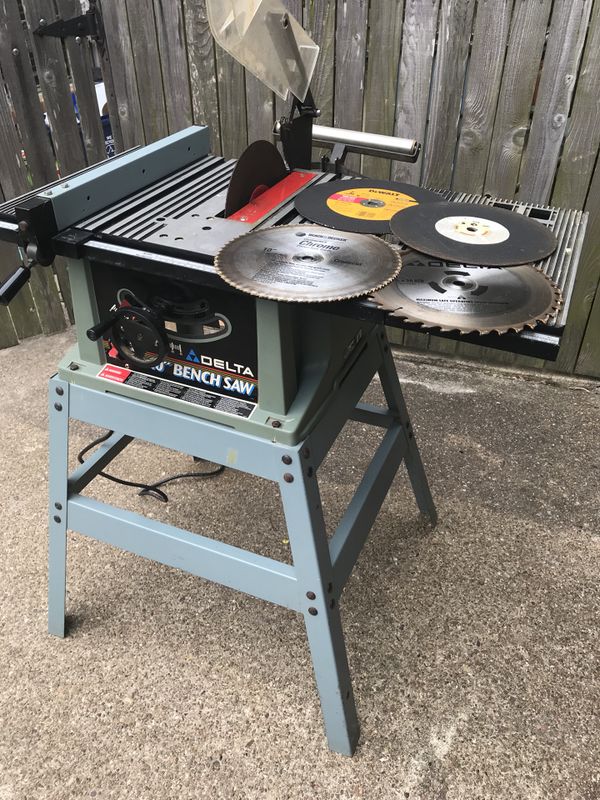 Delta 36-545 10-inch Bench Saw With Stand For Sale In Cypress, Tx - Offerup