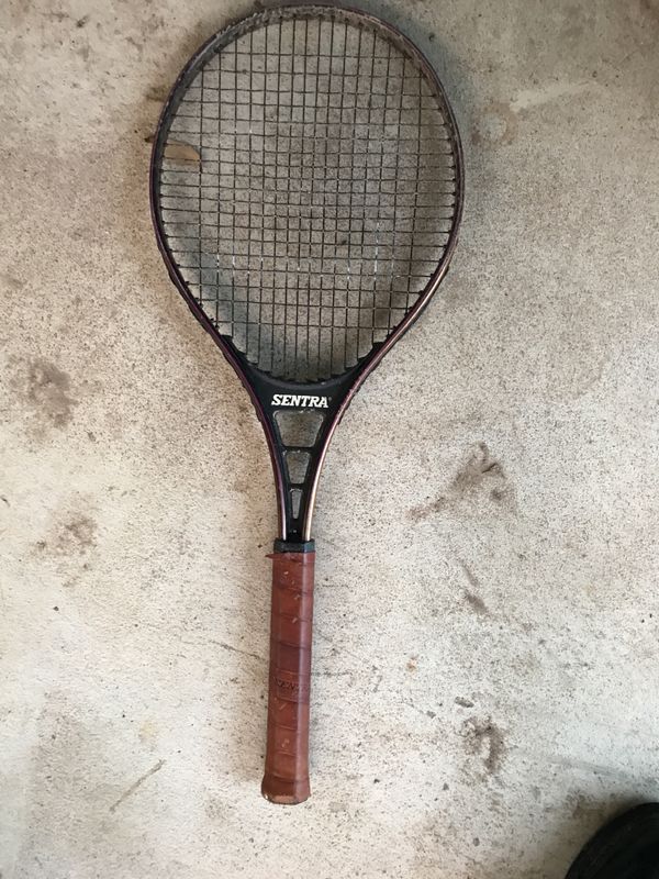 Vintage Rare Black Panther Iv Sentra Tennis Racket For Sale