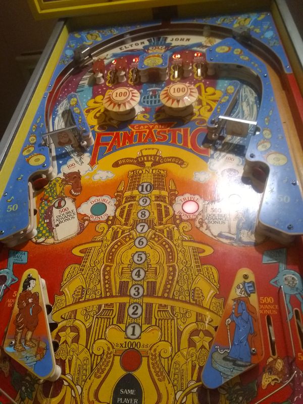 1972 Elton John captian fantastic and the brown dirt cowboy pinball