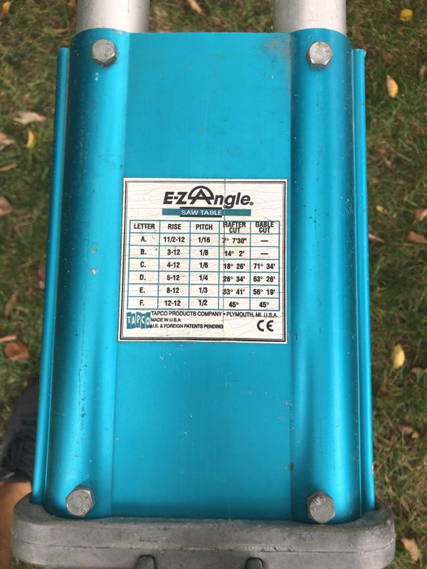 Tapco EZ Angle Siding Saw Table Model EZ100 for Sale in Batsto, NJ