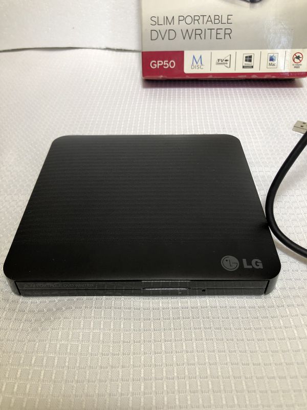 LG Slim Portable DVD±RW USB Writer / Burner GP50NB40 USB Cable Included for Sale in Hoffman