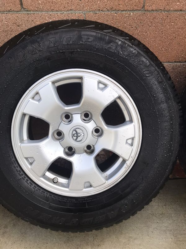 245/75R16 Dunlop truck tires and Toyota Rims Tacoma 4Runner Tundra