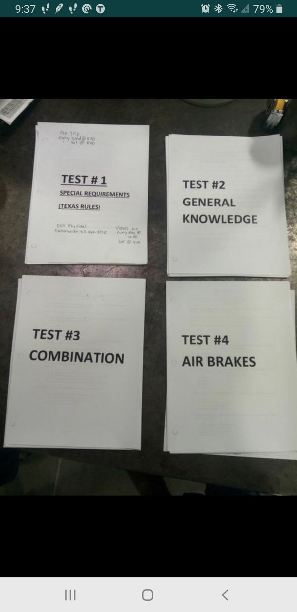Printable Cdl Test Questions And Answers Handbook