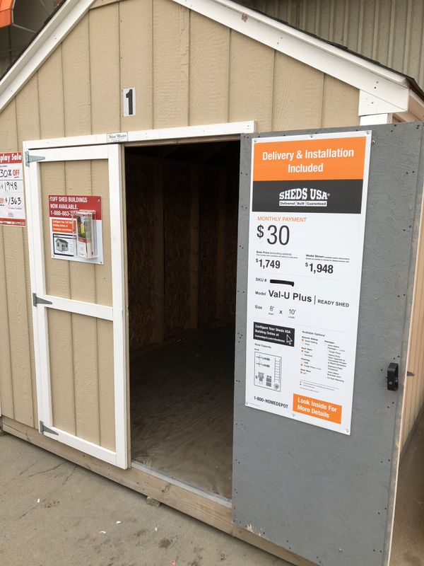 Tuff Shed Sheds USA model. 8x10 Beautiful strong shed. Was 1,948 I