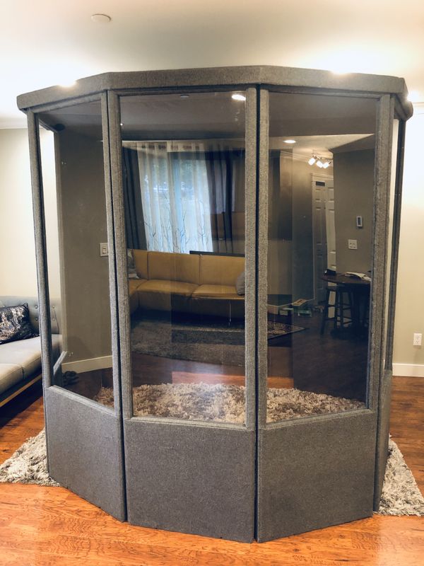 Custom Drum Sound Isolation Enclosure Booth Shield With Plexiglass OBO