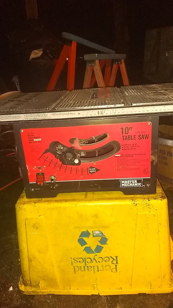 Master mechanic 10inc table saw for Sale in Boring, OR
