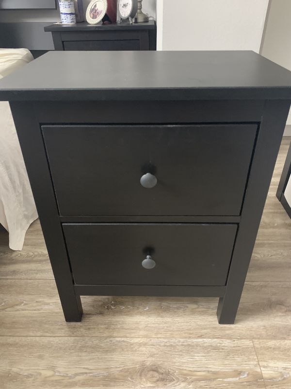 Ikea Hemnes Nightstand Black In Great Condition For Sale In San Francisco Ca Offerup