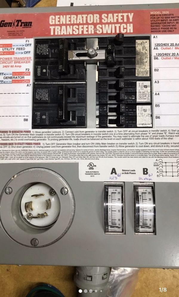 GenTran Generator Transfer Switch for Sale in Vineland, NJ - OfferUp