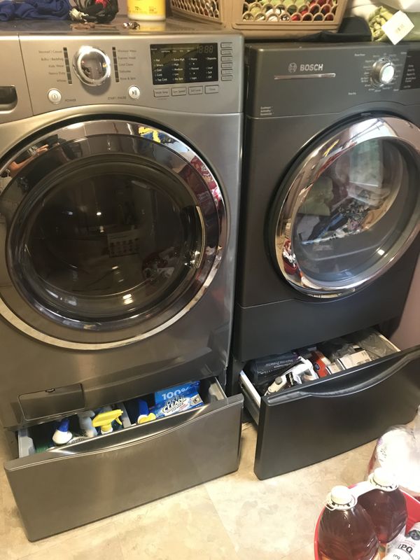 Kenmore Washer (6 months old), Bosch Dryer and 2 pedestals for Sale in
