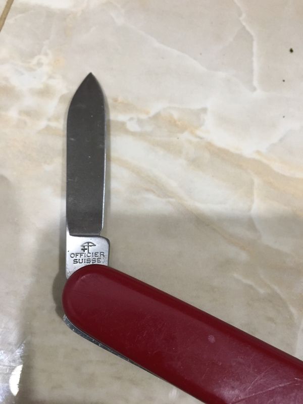 Vintage Victorinox Rostfrei Officier Suisse Swiss Army Knife Pocket